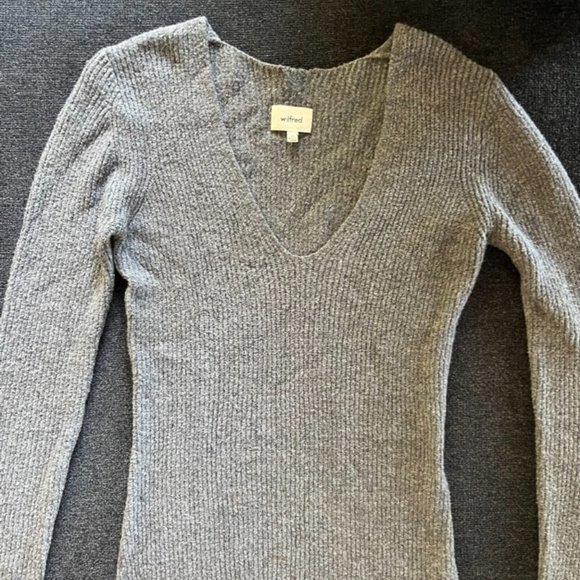 Wilfred Deep V Sweater Dress - Picture 3 of 3